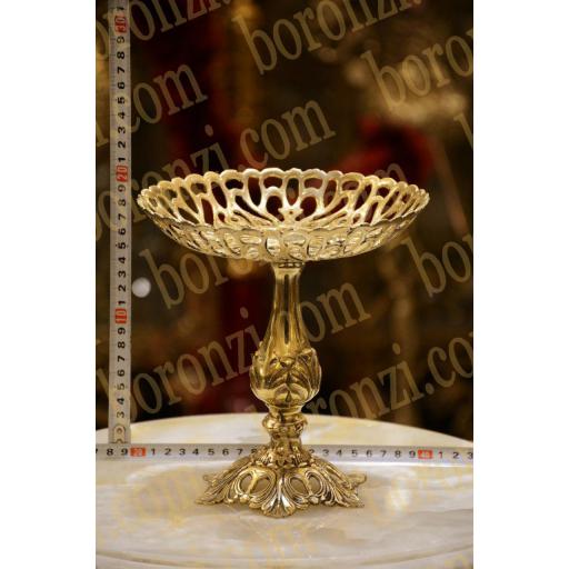 شکلات خوری برنزی پیچک طرح ستونی