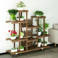 استند چوبی گل و کاکتوس سایز بزرگ 608 (بدون چرخ)