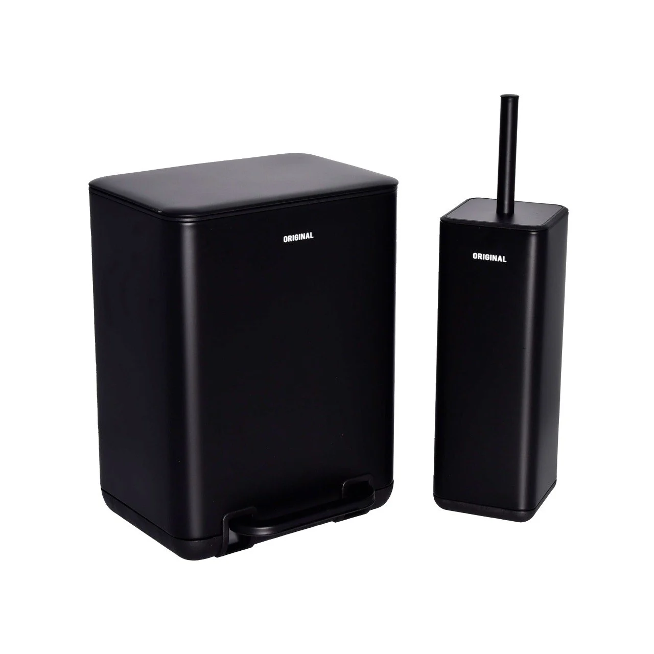 ست سطل زباله و فرچه Original مشکی کد 227