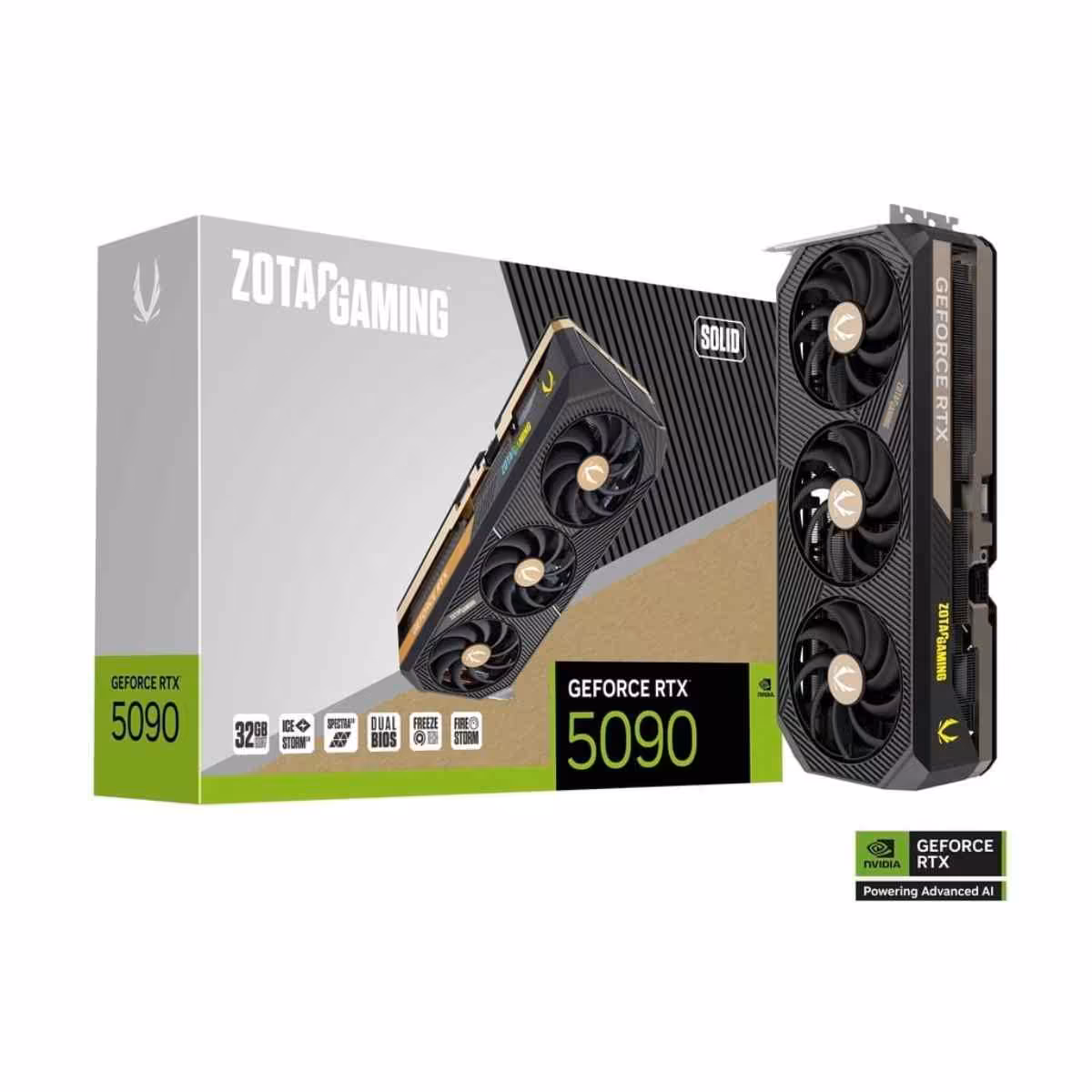 خرید کارت گرافیک ZOTAC GAMING GeForce RTX 5090 SOLID 32GB با بهترین قیمت