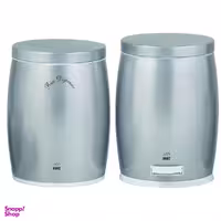 سطل زباله پدالی بهازکالا مدل خمره ای کد 02 به همراه ظرف برنج