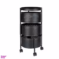 سبد سیب زمینی و پیاز ساین مدل گرد سه طبقه کد 443