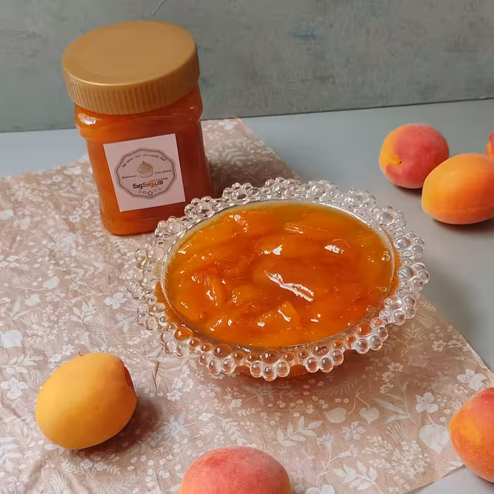 مربای صبحانه زردآلوی خانگی هیواکوک نیم کیلویی 