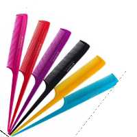 10 عدد شانه دم باریک در انواع رنگ ها سایز های کوچک و بزرگ موجود هست