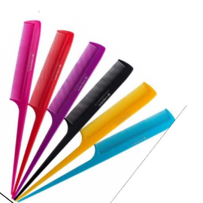 10 عدد شانه دم باریک در انواع رنگ ها سایز های کوچک و بزرگ موجود هست