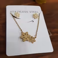 نیم ست استیل دانه برف