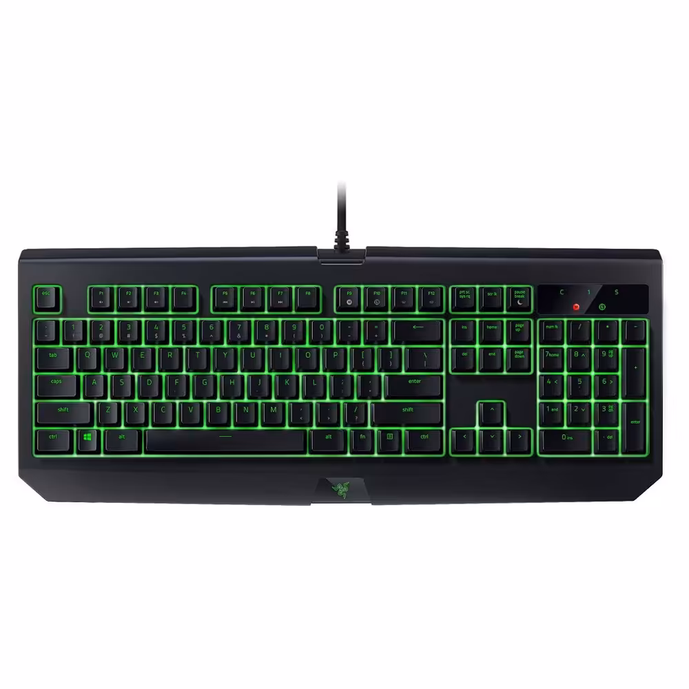 قیمت و خرید کیبورد گیمینگ باسیم ریزر مدل BLACKWIDOW ULTIMATE 2018 Green Switch | یاس ارتباط