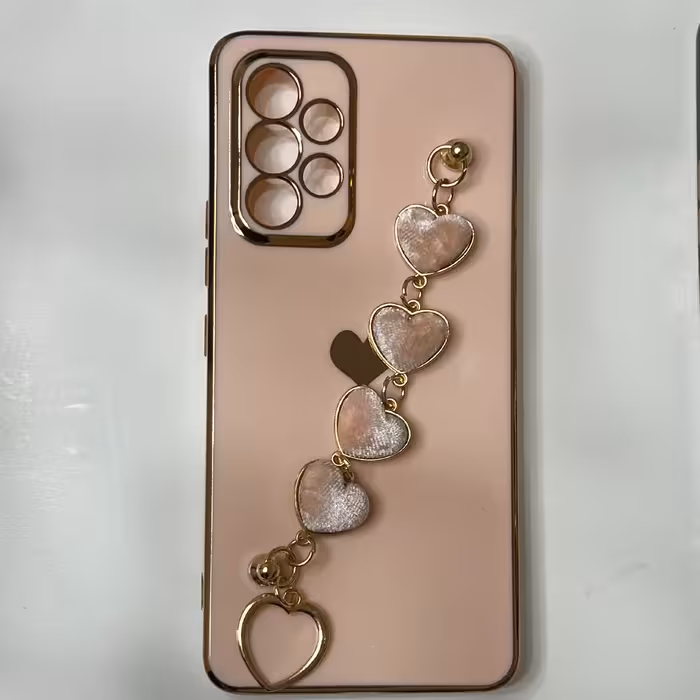 گارد دستبندی مخملی قلب گوشی موبایل a53