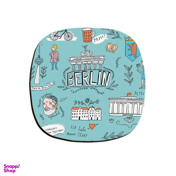 زیر لیوانی ترمه طراحان ایده مدل سمبل های برلین کد strm0658