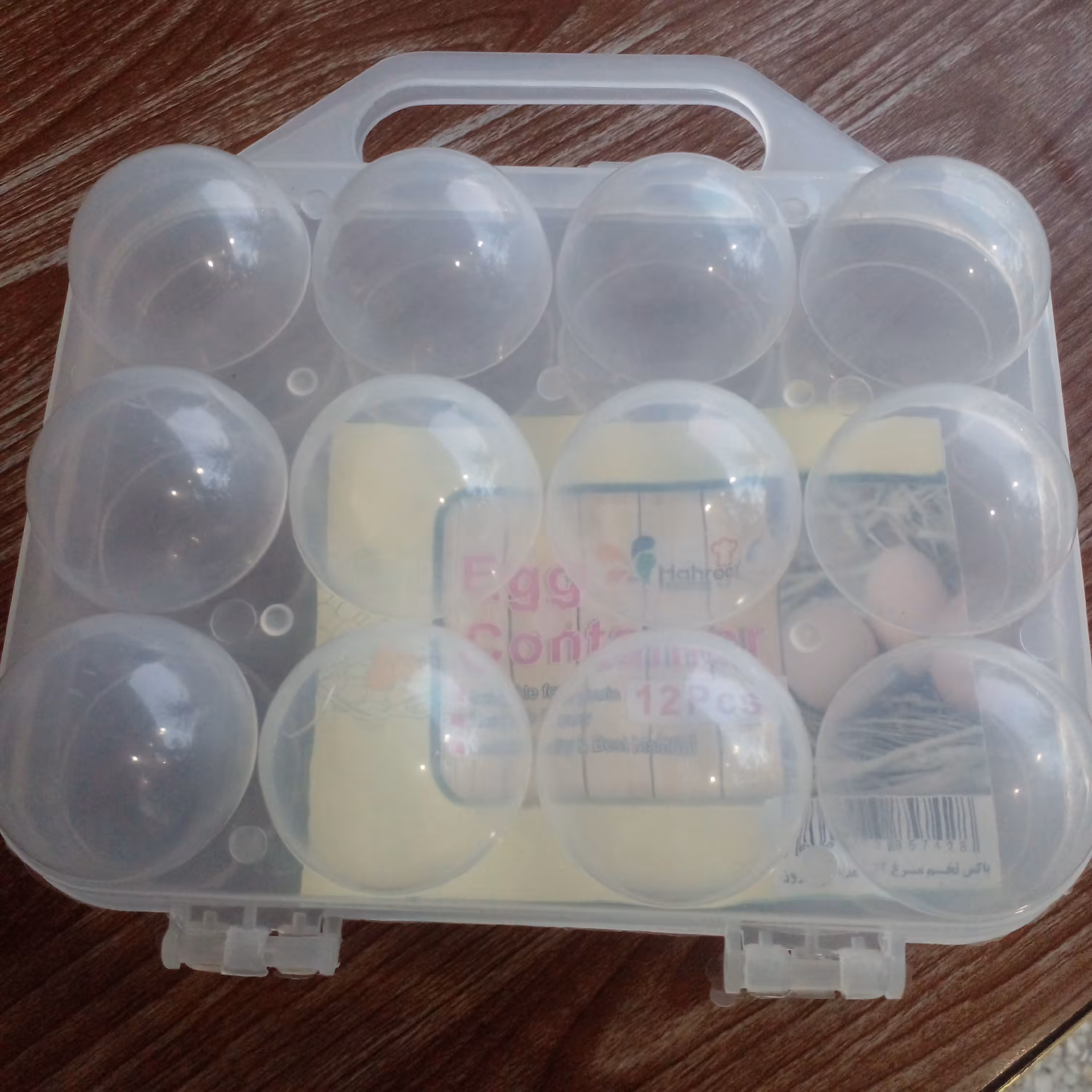 جا تخم مرغی شفاف 12 عددی 