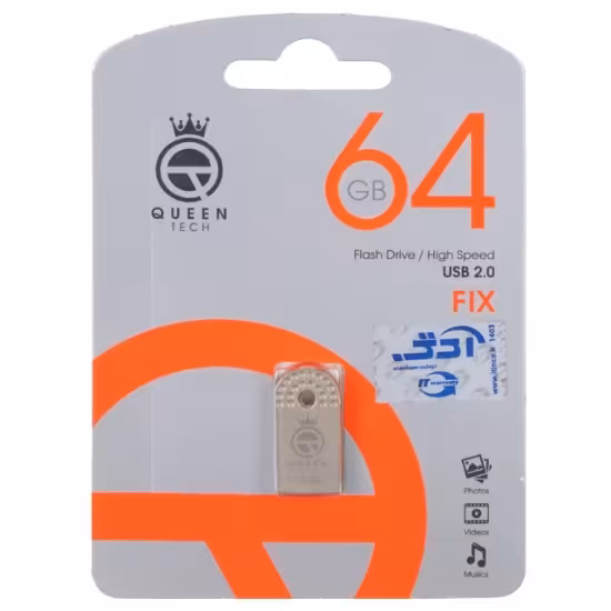 فلش مموری کوئین تک مدل Fix USB2.0 ظرفیت 64 گیگابایت