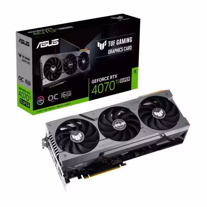 خرید کارت گرافیک ایسوس TUF Gaming RTX 4070 Ti SUPER 16GB OC با بهترین قیمت