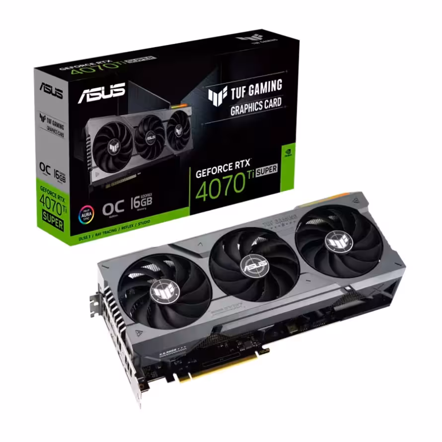خرید کارت گرافیک ایسوس TUF Gaming RTX 4070 Ti SUPER 16GB OC با بهترین قیمت