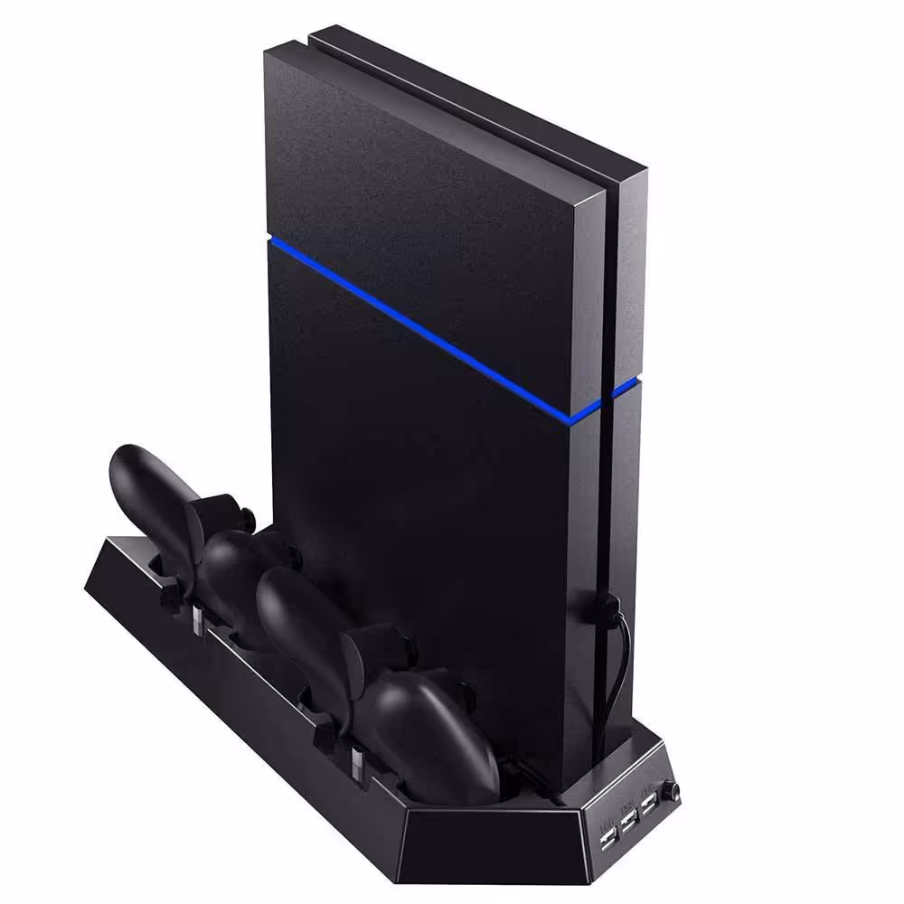 پایه فن دار سونی PS4 Vertical Stand With Fan And Dual Controller Charger