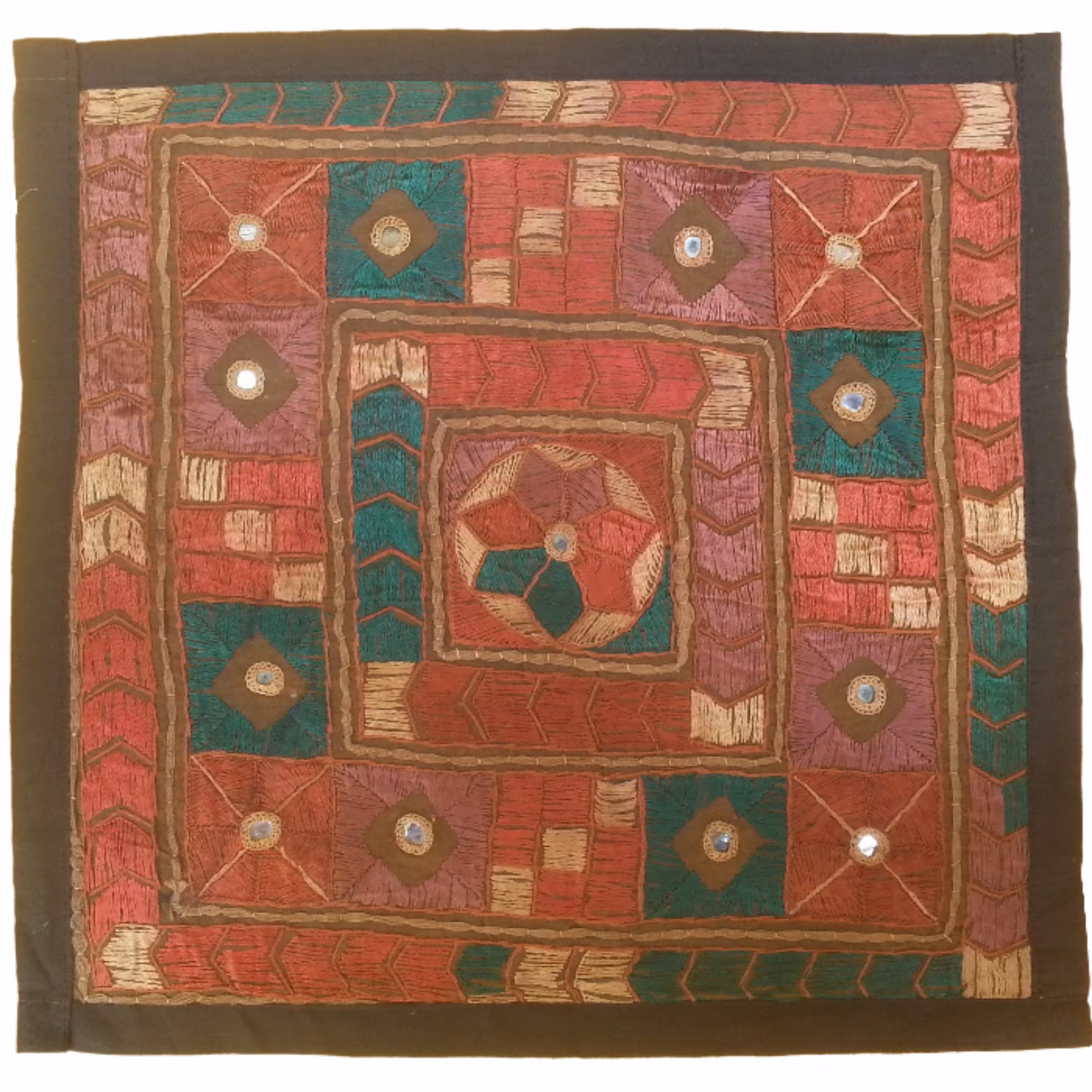 وسط میزی کوچک عسلی سوزن دوزی کد QUSOOZ68