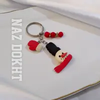جاکلیدی دخترانه طرح ادم برفی