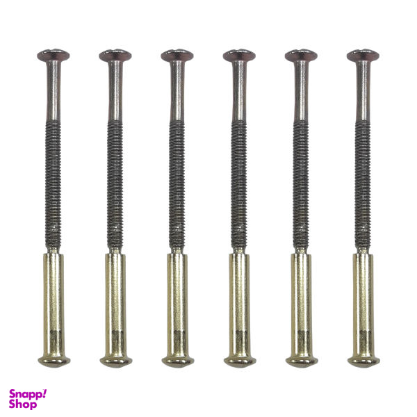 پیچ و مهره فیکس دستگیره مدل Gh-60 مجموعه 6 عددی