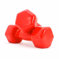 دمبل ایروبیک روکش‌ دار 1 کیلوگرمی بسته دو عددی