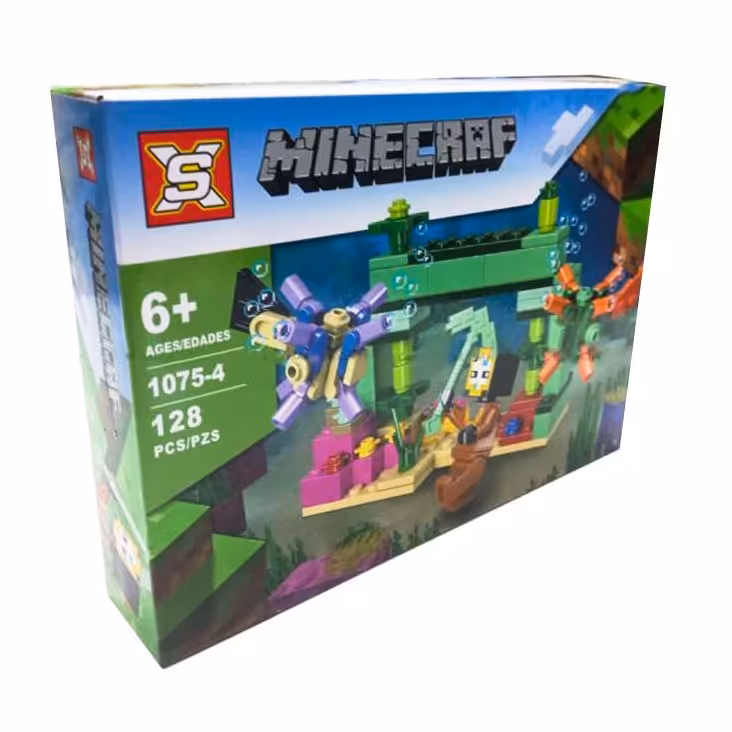 لگو ماینکرفت minecraft طرح دنیای زیر  آب مدل SX 1075-4