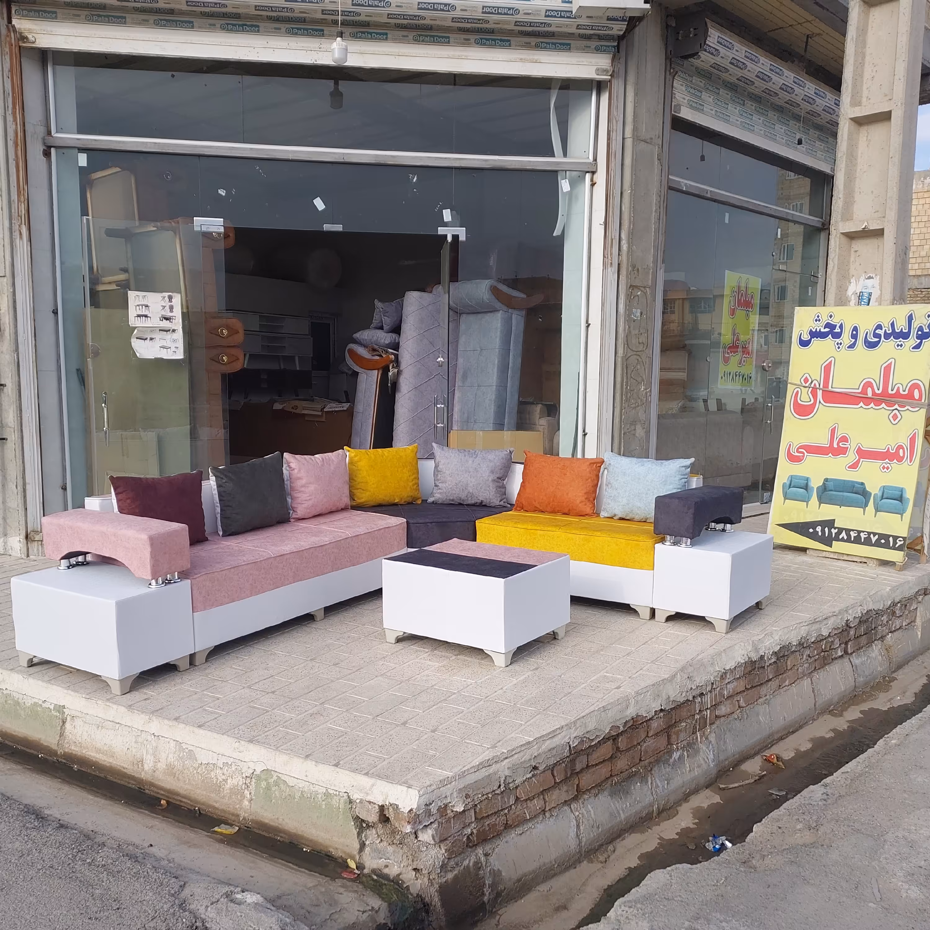 مبل ال دوبل 7نفره تنوع رنگ و طرح 