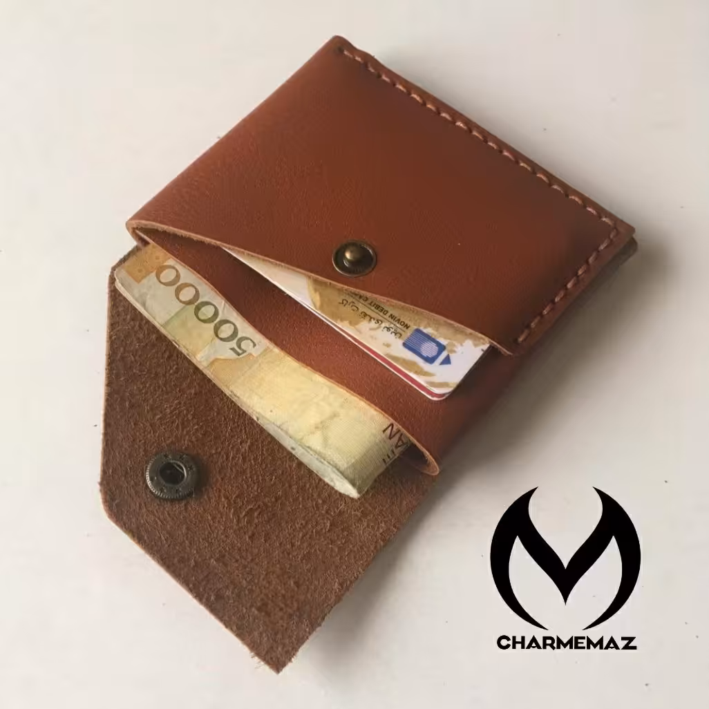 جاکارتی و کیف پول چرم طبیعی دستدوز، جموجور و کم جا،قیمت مناسب