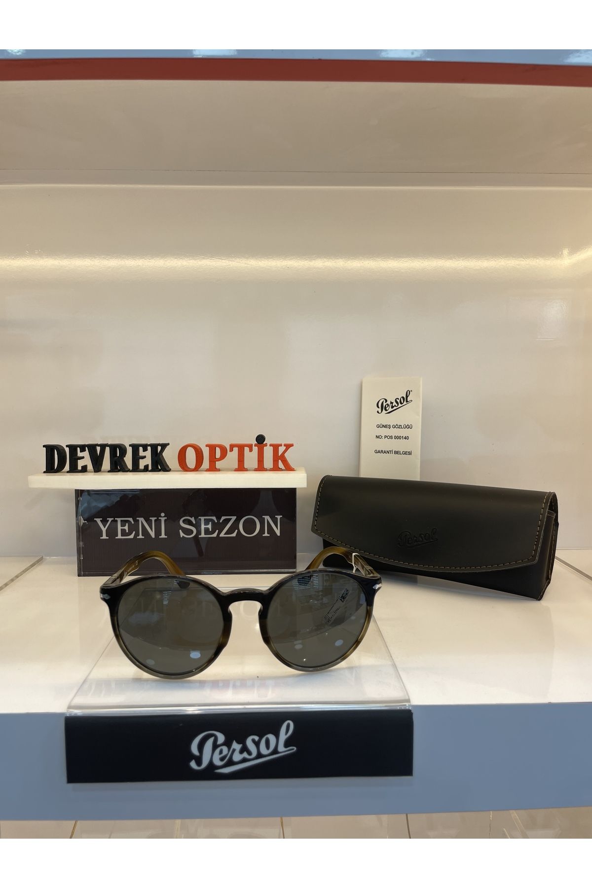 عینک آفتابی سبز مردانه و زنانه اورجینال Persol