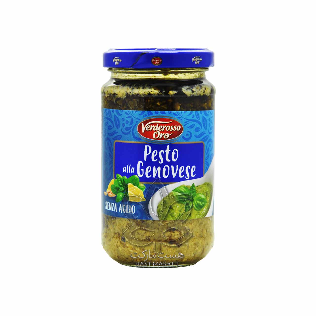 سس پستو سبز ( بدون سیر ) 190 گرم وردروسو اورو - verderosso oro
