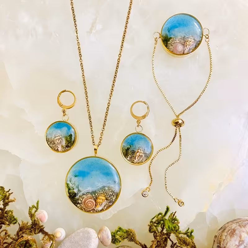 ست گردنبند، گوشواره، گردنبند