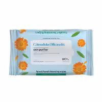 دستمال مرطوب ضدباکتری پاک‌کننده دست و صورت کالاندولا بیول 10 برگ 