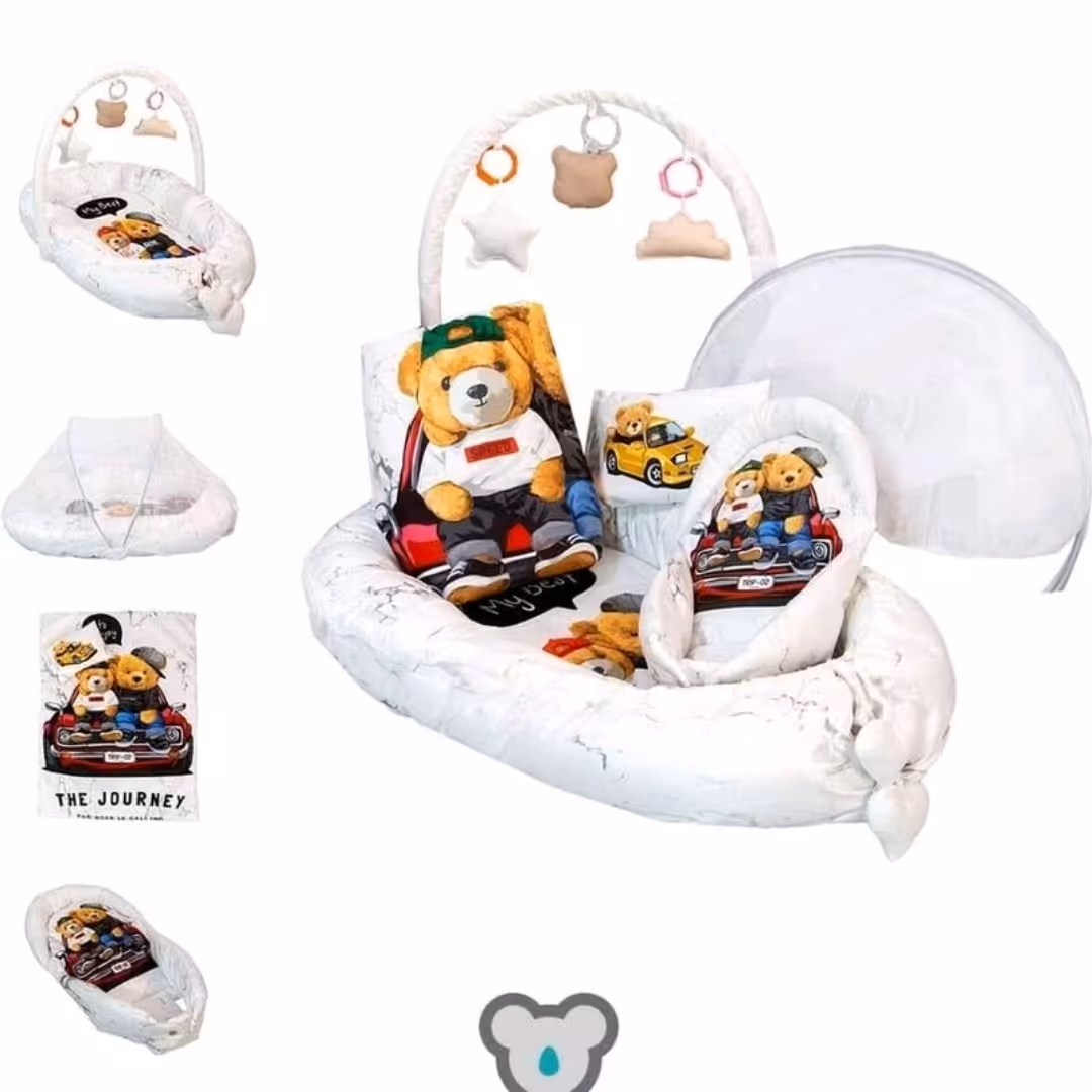 ست شش تکه تشک گارد نوزاد مخمل