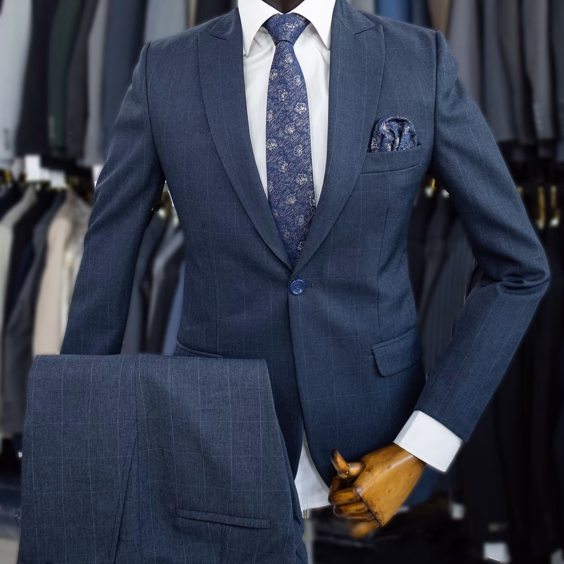 کت و شلوار مردانه پرنس دوگال سرمه ای فاستونی با ارسال رایگان