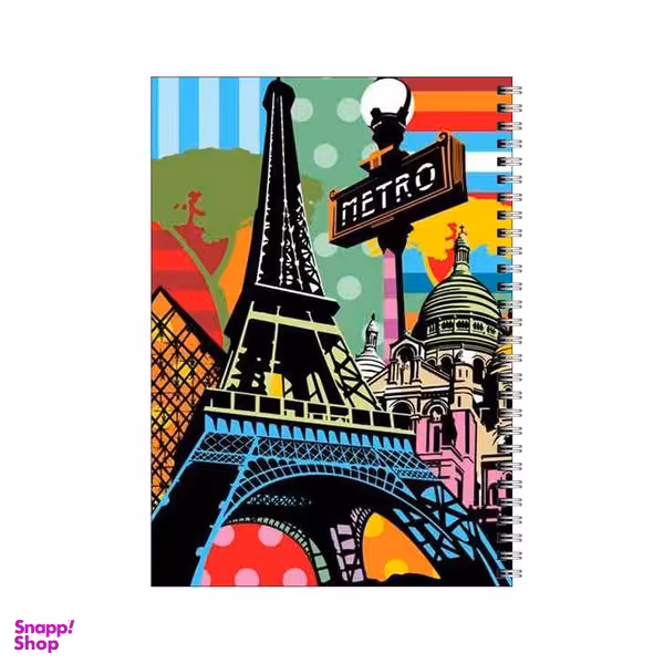 دفتر مشق 80 برگ بامبیلیپ طرح مترو پاریس کد 5164902