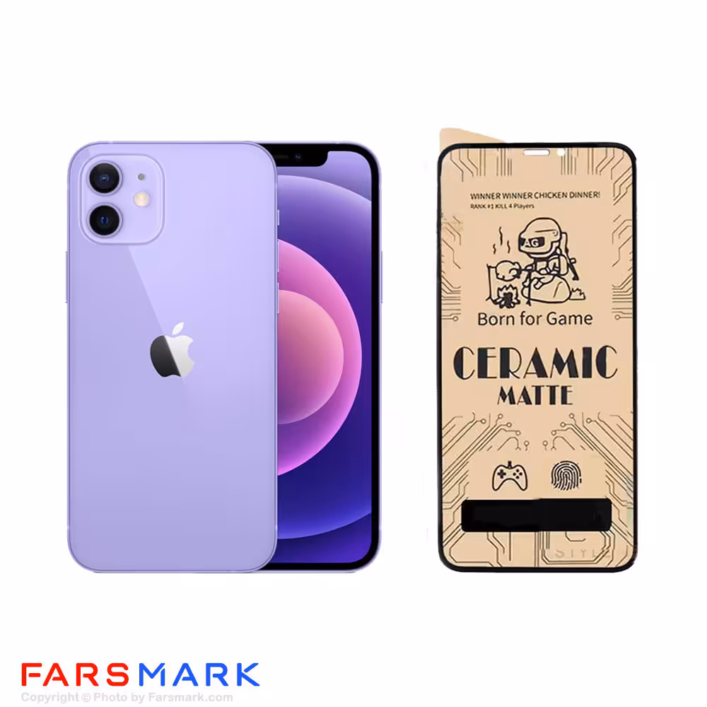 گلس سرامیکی مات گوشی آیفون Apple iPhone 12
