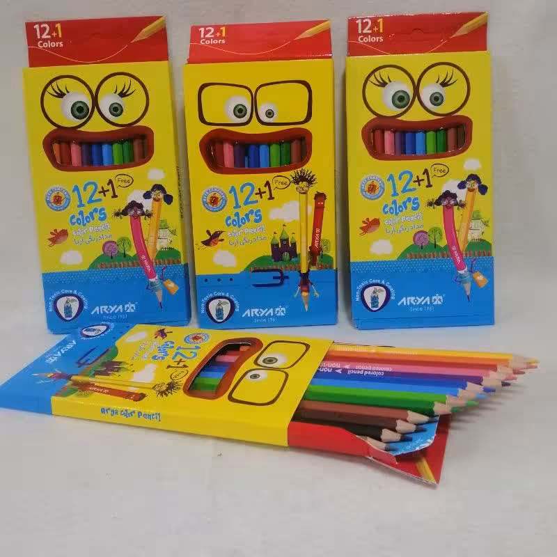 مداد رنگی آریا 12 رنگه 