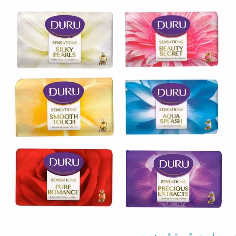 صابون دورو 125 گرمی بسته 6 عددی در رنگهای متنوع 