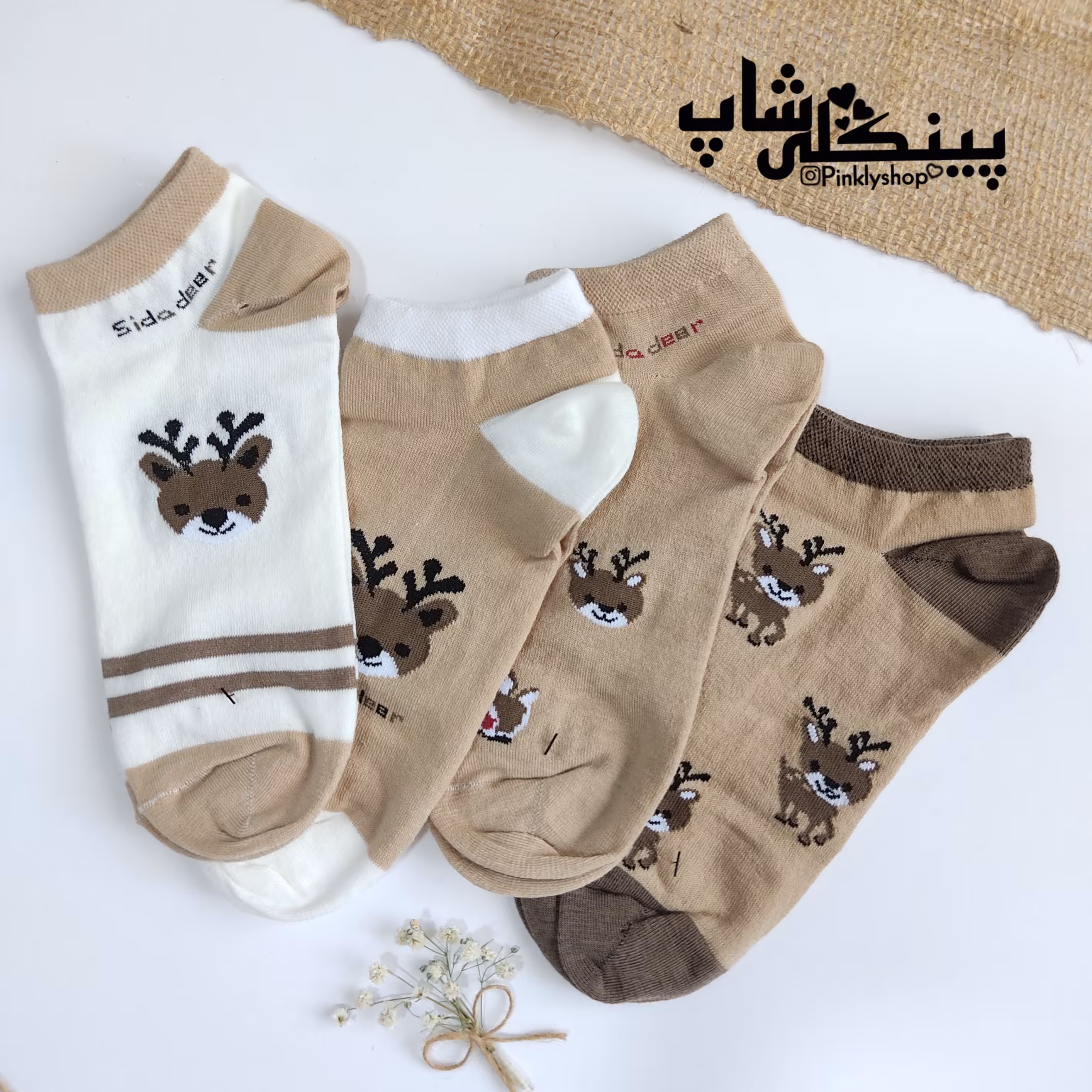 جوراب مچی طرح گوزن (فری سایز)