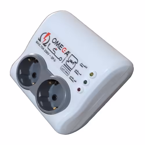 محافظ برق یخچال فریزر 2 خانه امگا P2100