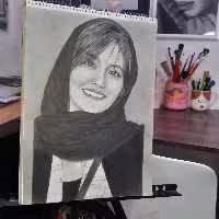 سفارش نقاشی چهره بدون قاب A3