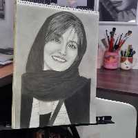 سفارش نقاشی چهره بدون قاب A3