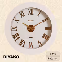 ساعت دیواری دیاکو مدل پی ان 102 سفید
