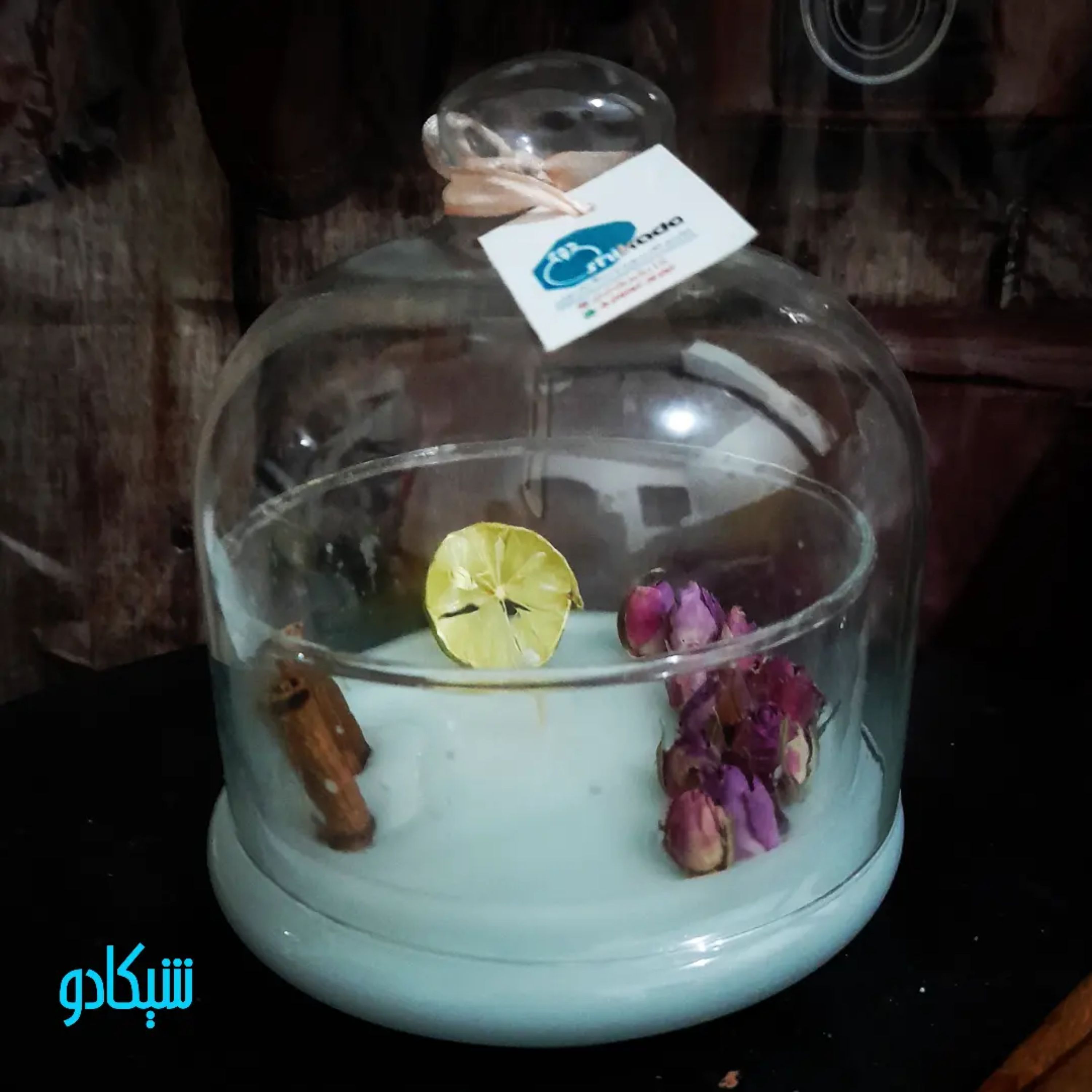 شمع کاسه درب دار معطر سایز بزرگ 