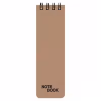 دفتر یادداشت 100 برگ باریک پاپکو  کد NB-639 رنگ کرم