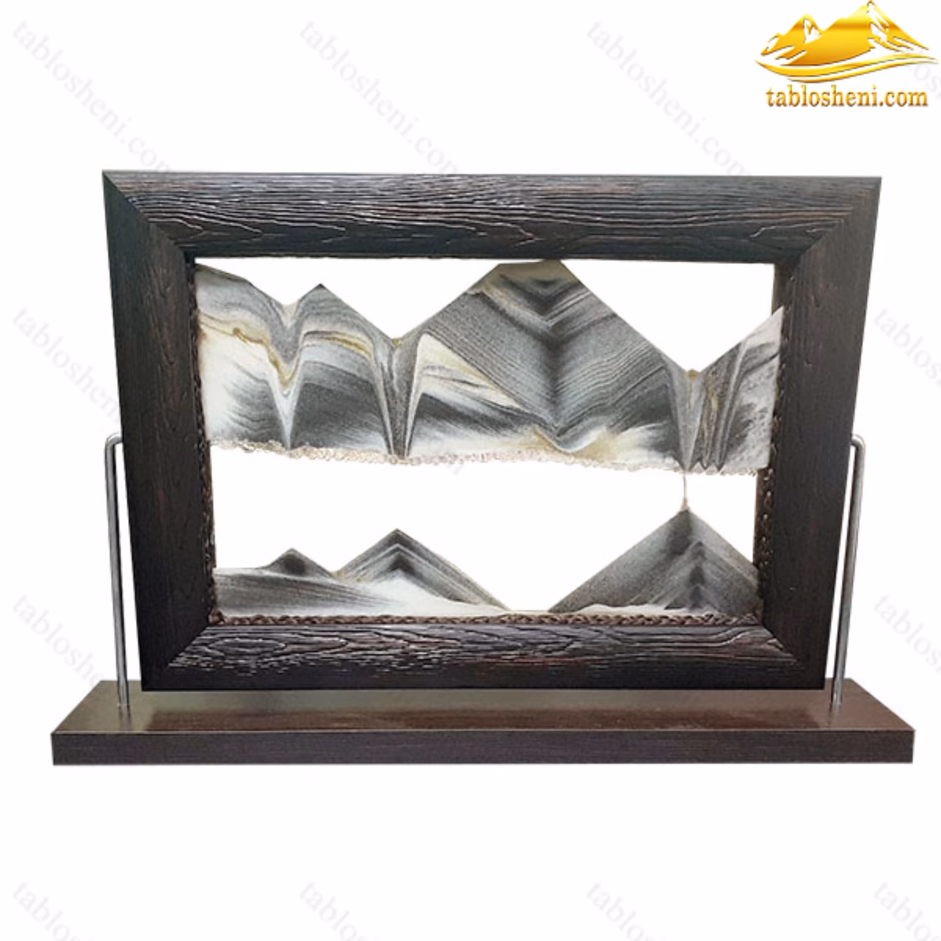 تابلو شنی مستطیل قهوه ای