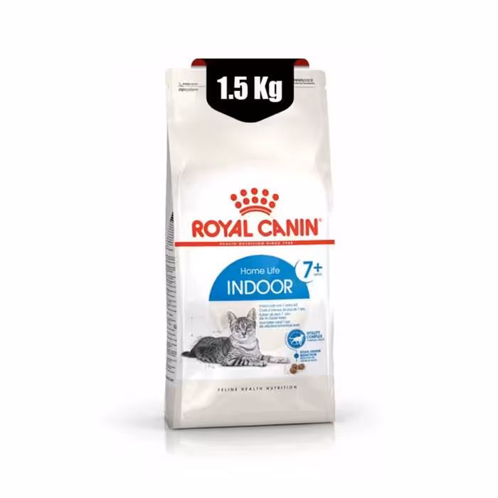 غذای خشک گربه ایندور لایف بالای 7 سال رویال کنین وزن 1.5 کیلوگرم