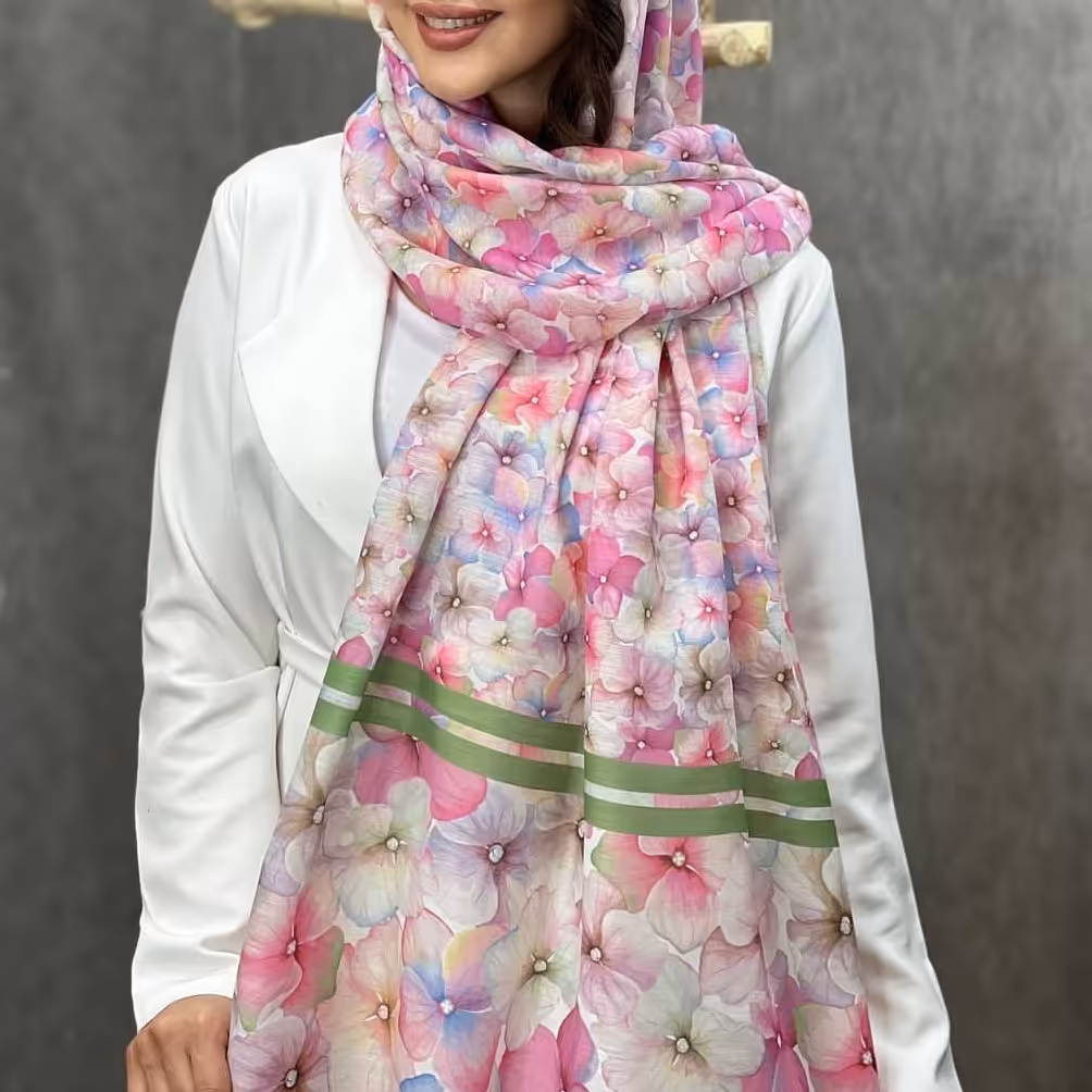 شال نخ اسلپ قواره 200 در 70 تک طرح