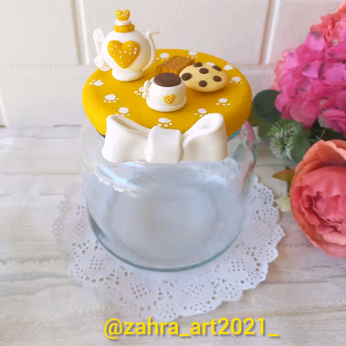 بانکه شیشه ای درب خمیری