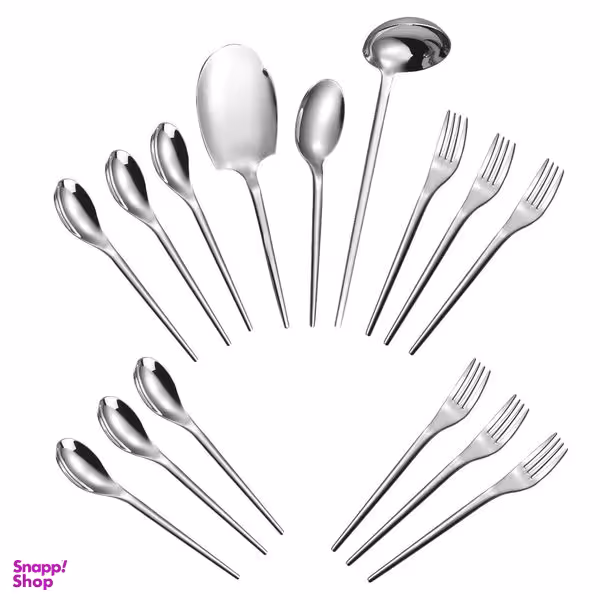 سرویس قاشق و چنگال 15 پارچه جی فی نی مدل 168