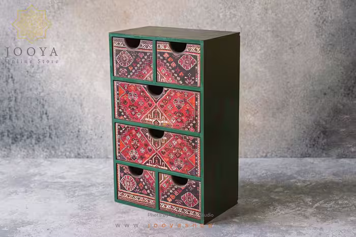 شلف چوبی طرح فرش