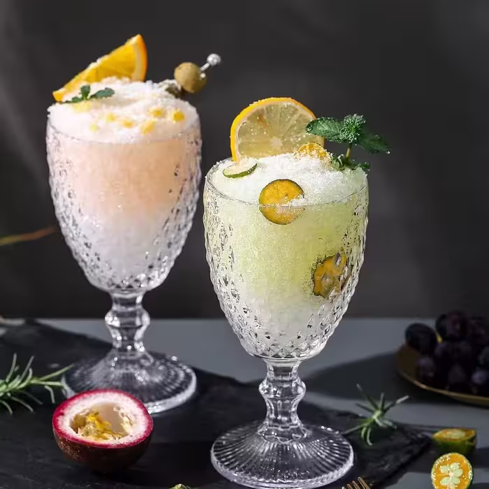 گیلاس شفاف طرح الماسی بسته 6 عددی 