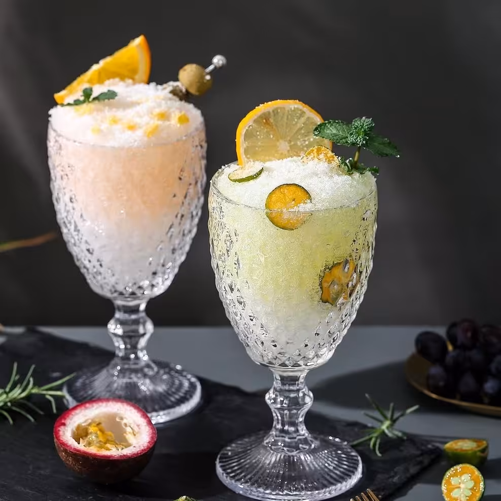 گیلاس شفاف طرح الماسی بسته 6 عددی 